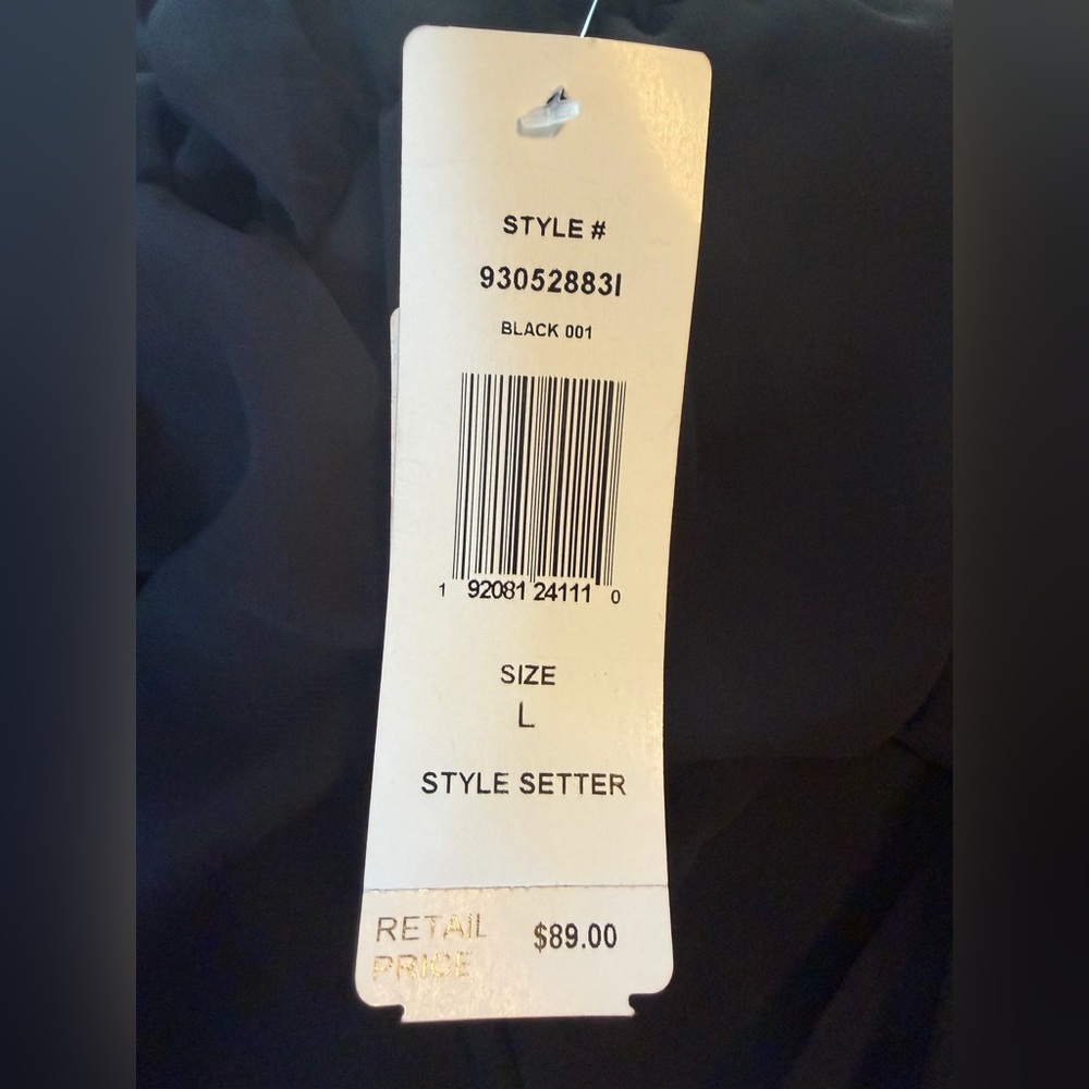 MSK Black Chiffon Overlay Jumpsuit Large NEW - Picture 16 of 16